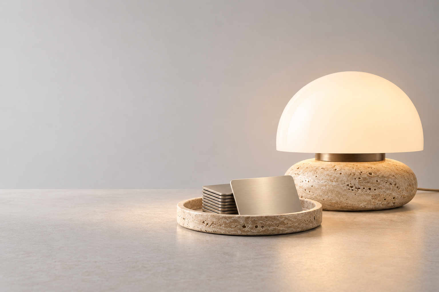 A secure and orderly payment setting illuminated by Caldrian light