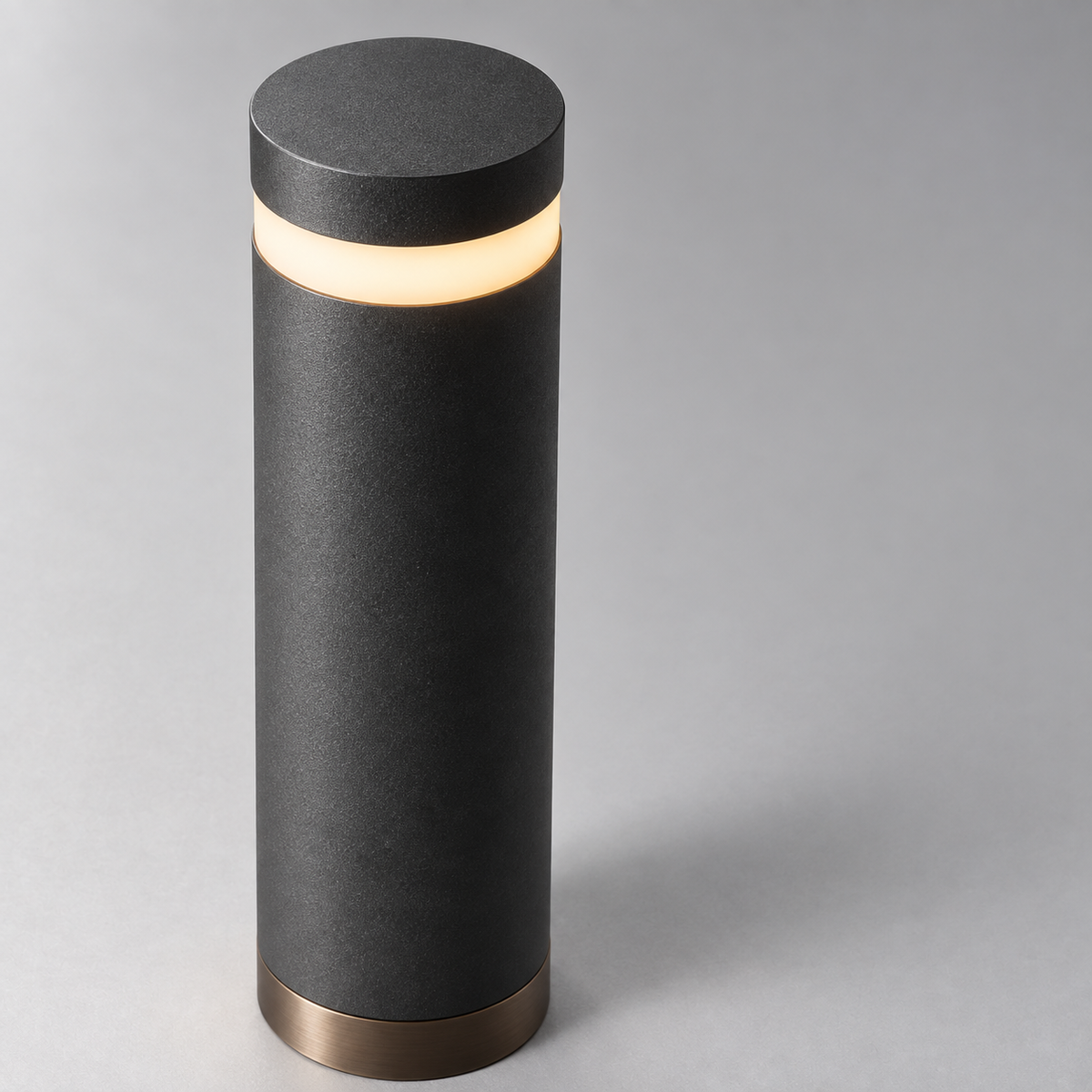 Cinder Column Light luminous ring detail