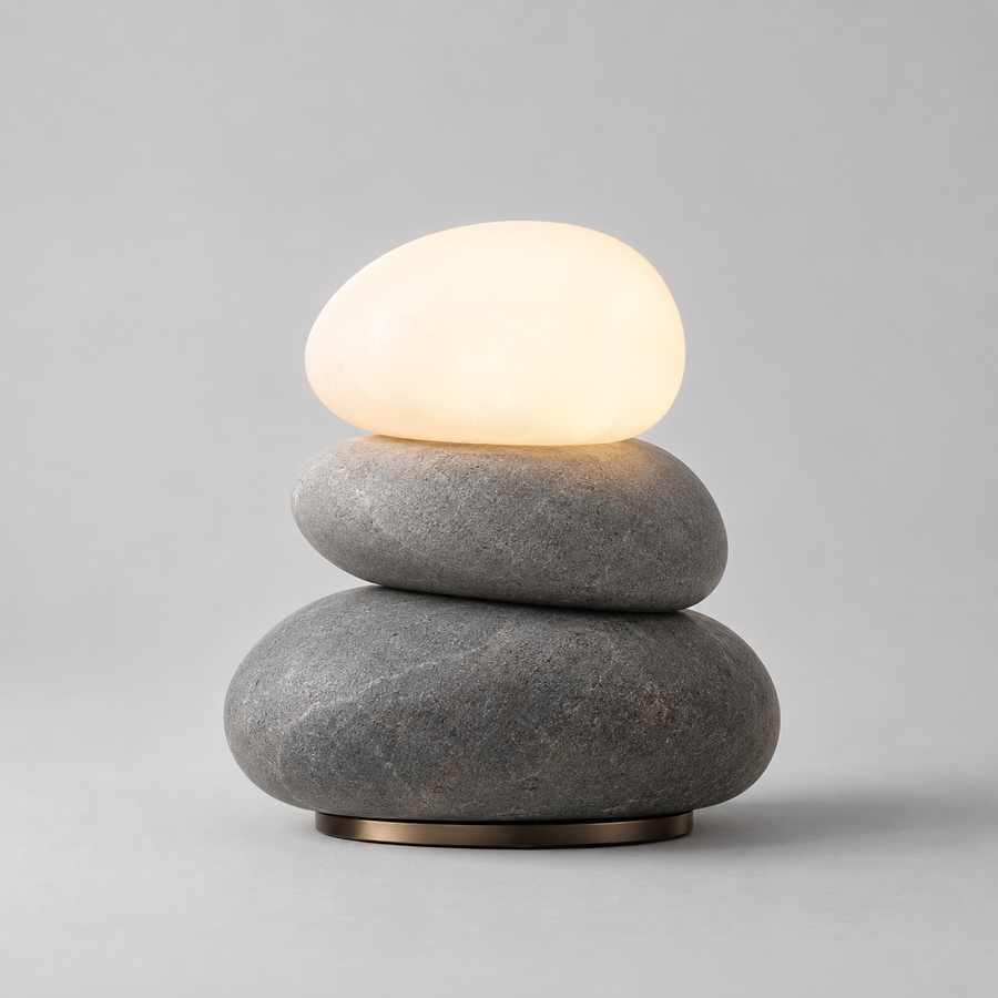 Lumen Cairn Lamp complete studio view