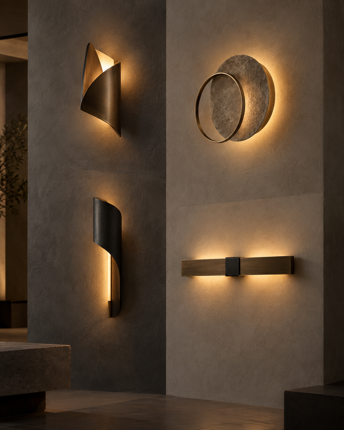 Sconce wall lighting collection