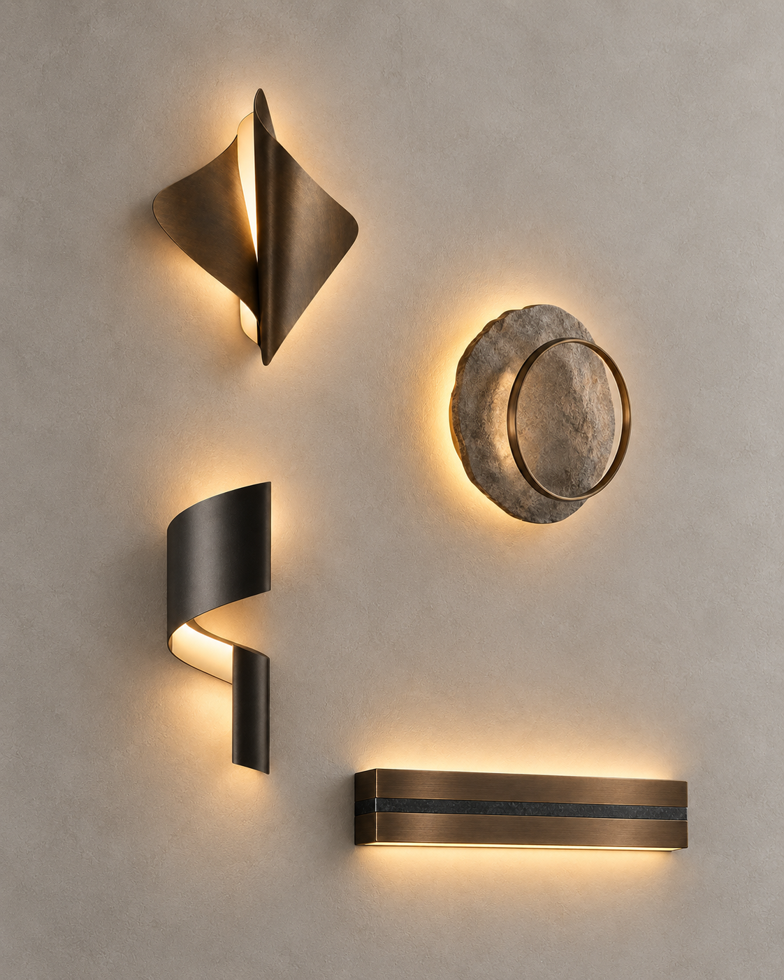 Sconce Wall Lights composed for a vertical view