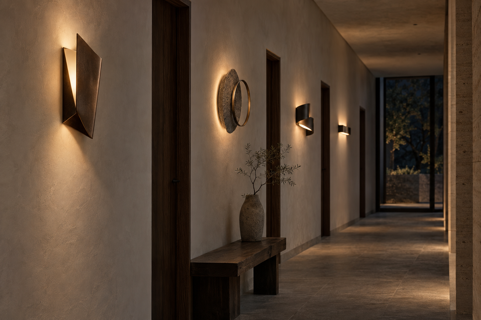 Sconce Wall Lights in a Caldrian interior